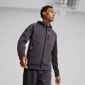 PUMATECH Men's Full-Zip Hoodie | Galactic Gray-Redmazing | PUMA Winter Layers | PUMA 