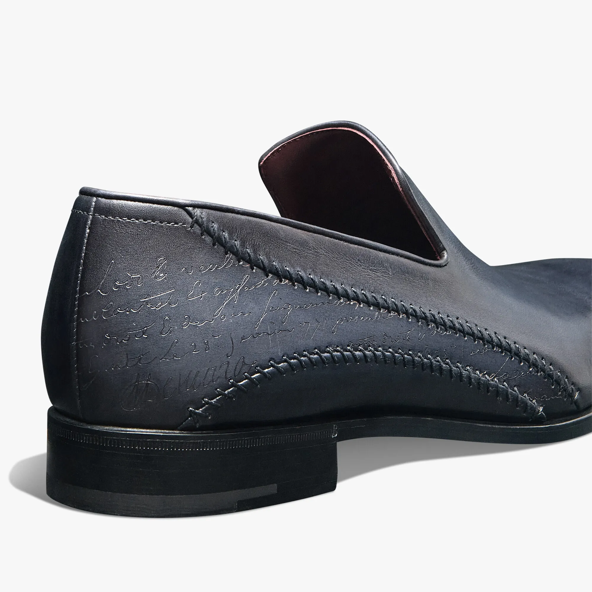 Rapiécé-Reprisé Scritto Leather Slipper