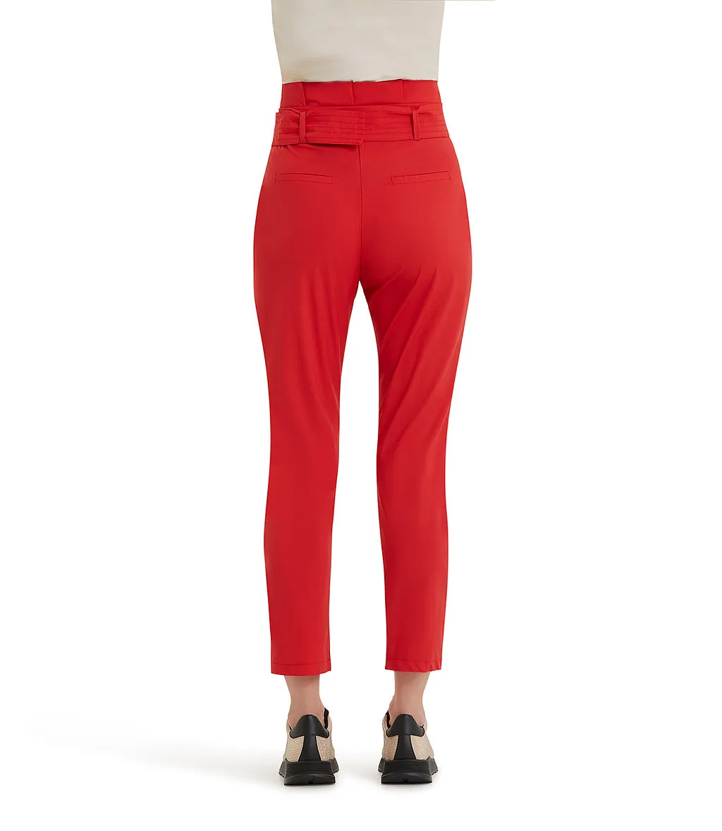 Red palazzo trousers