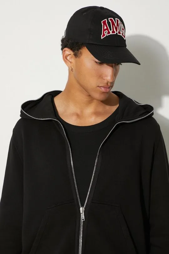 Rick Owens cotton sweatshirt Jumbo Gimp men's black color hooded smooth DU02D2283.F