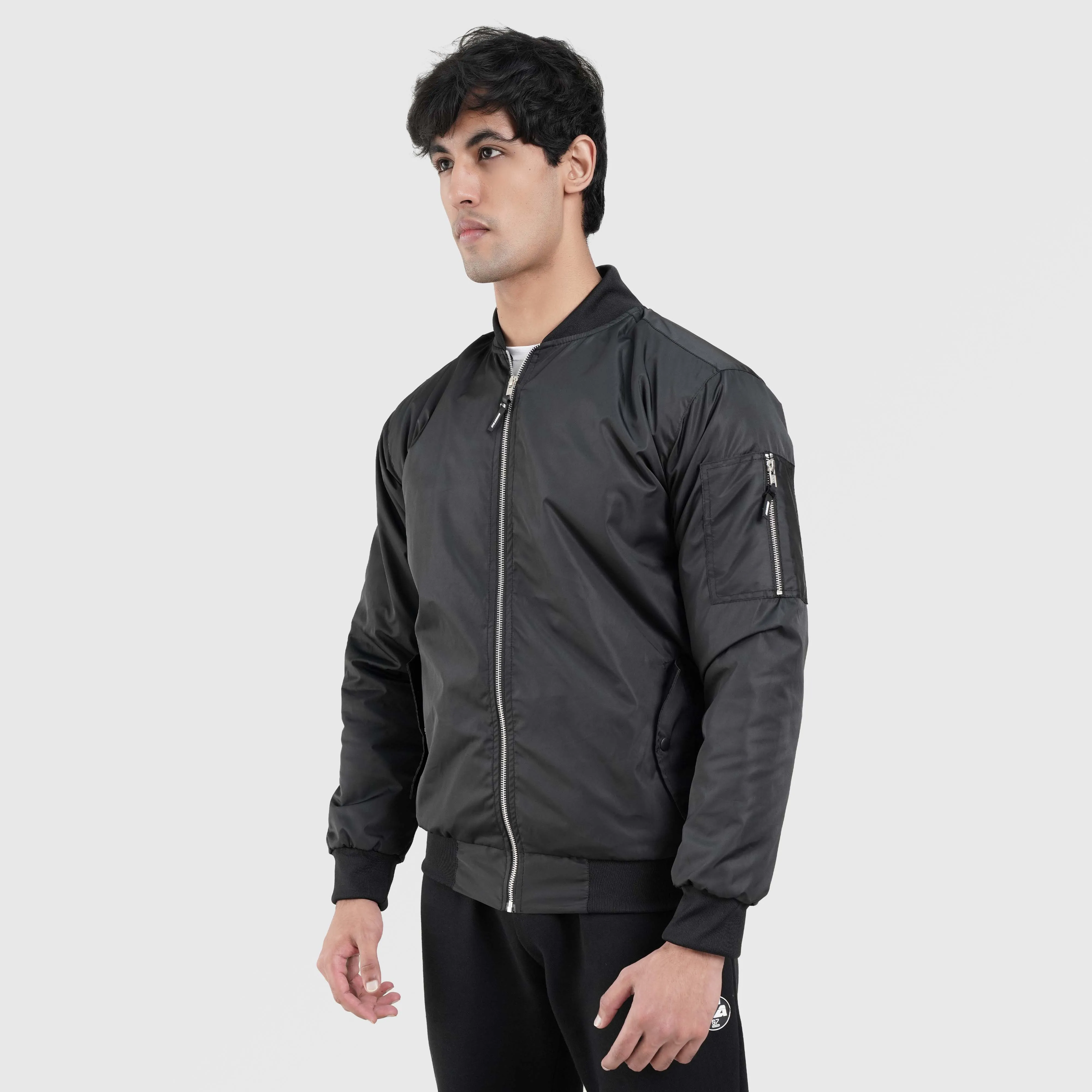 Rock Bomber Jacket (Black)