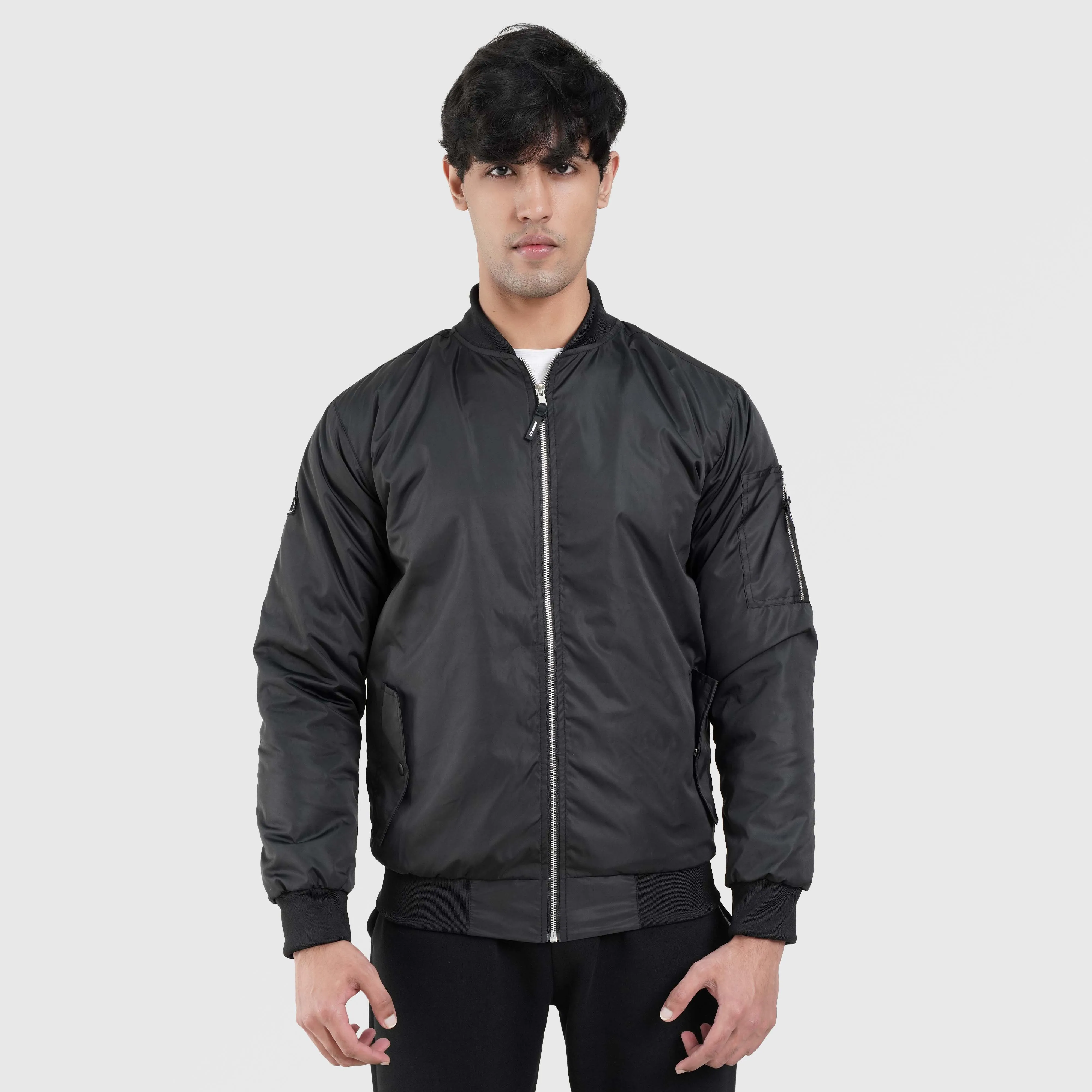 Rock Bomber Jacket (Black)