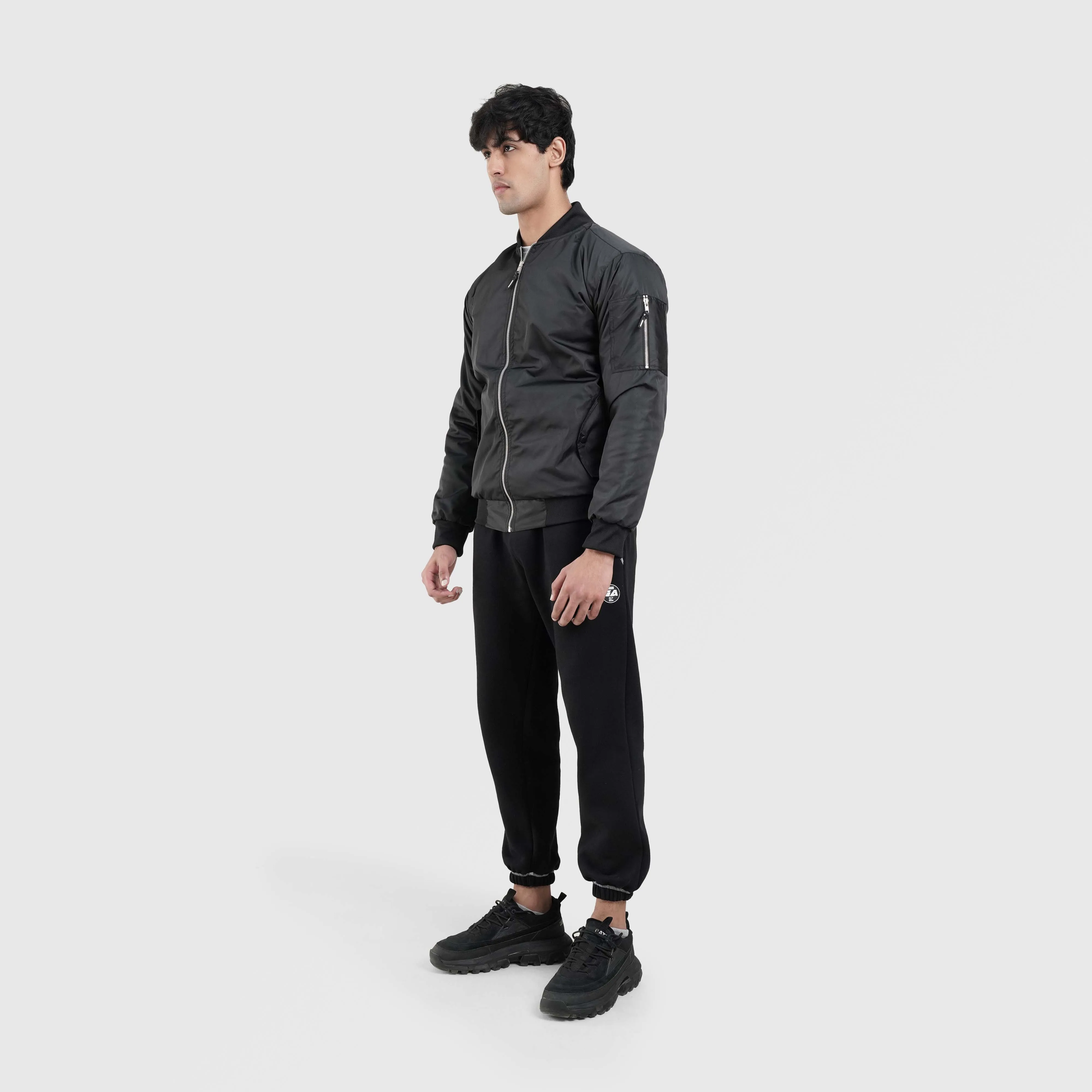 Rock Bomber Jacket (Black)