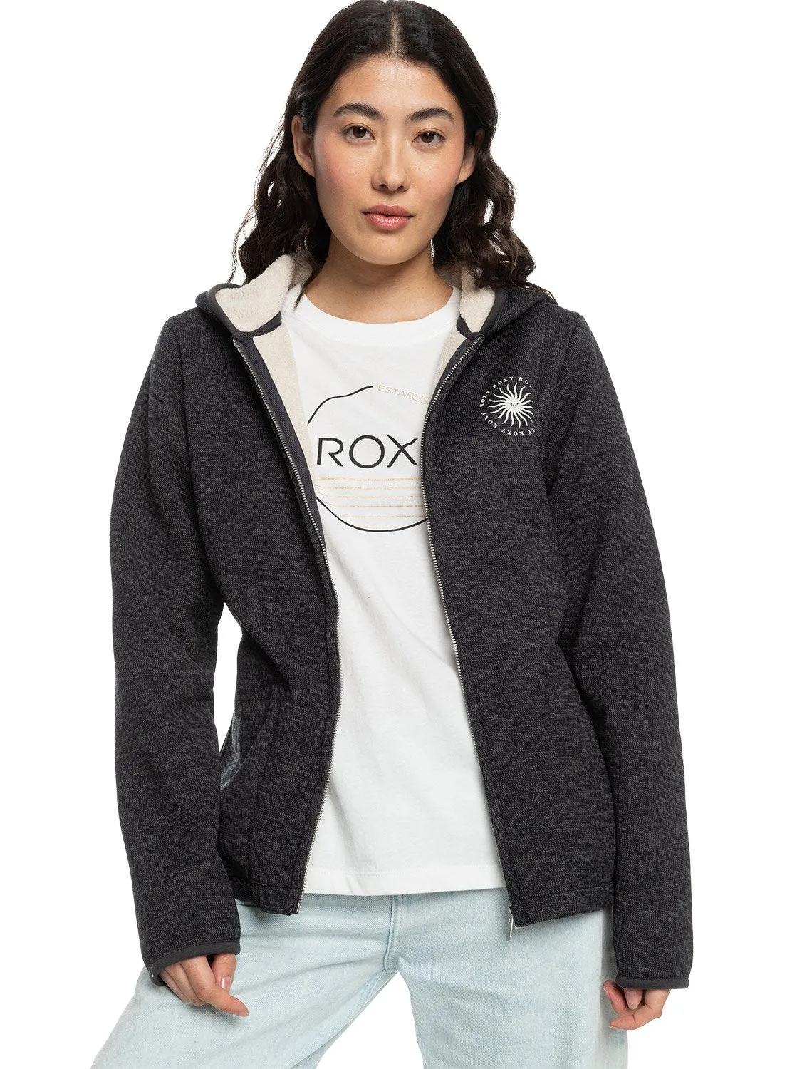 Roxy Ladies Petal Fever Polar Fleece Hoodie