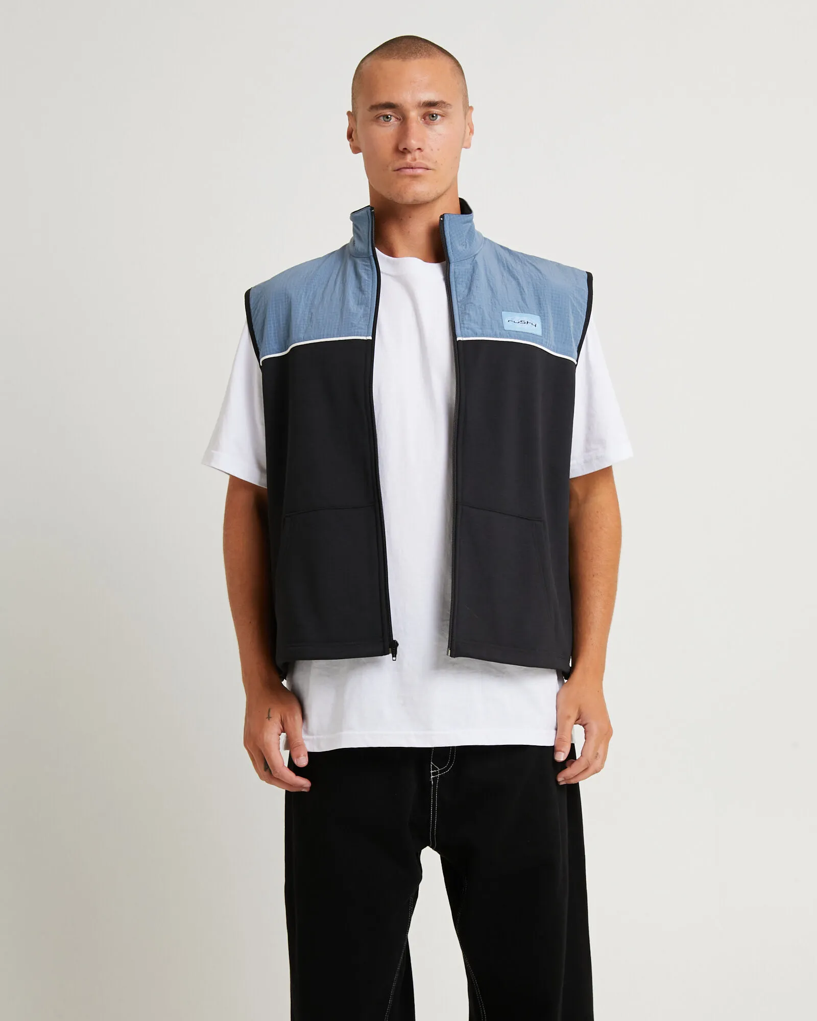 Rusty Tekkers Unisex Fleece Vest Coal