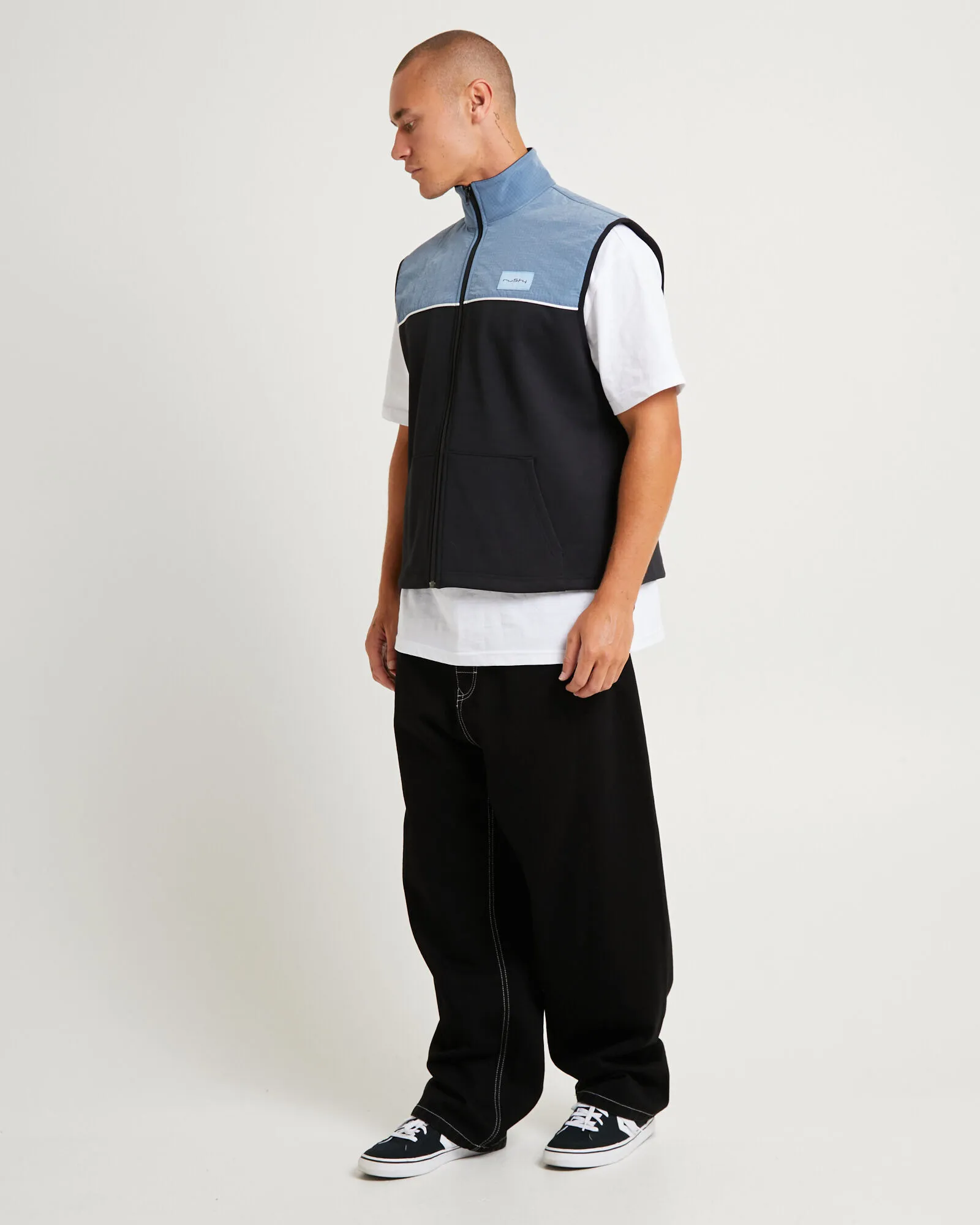 Rusty Tekkers Unisex Fleece Vest Coal