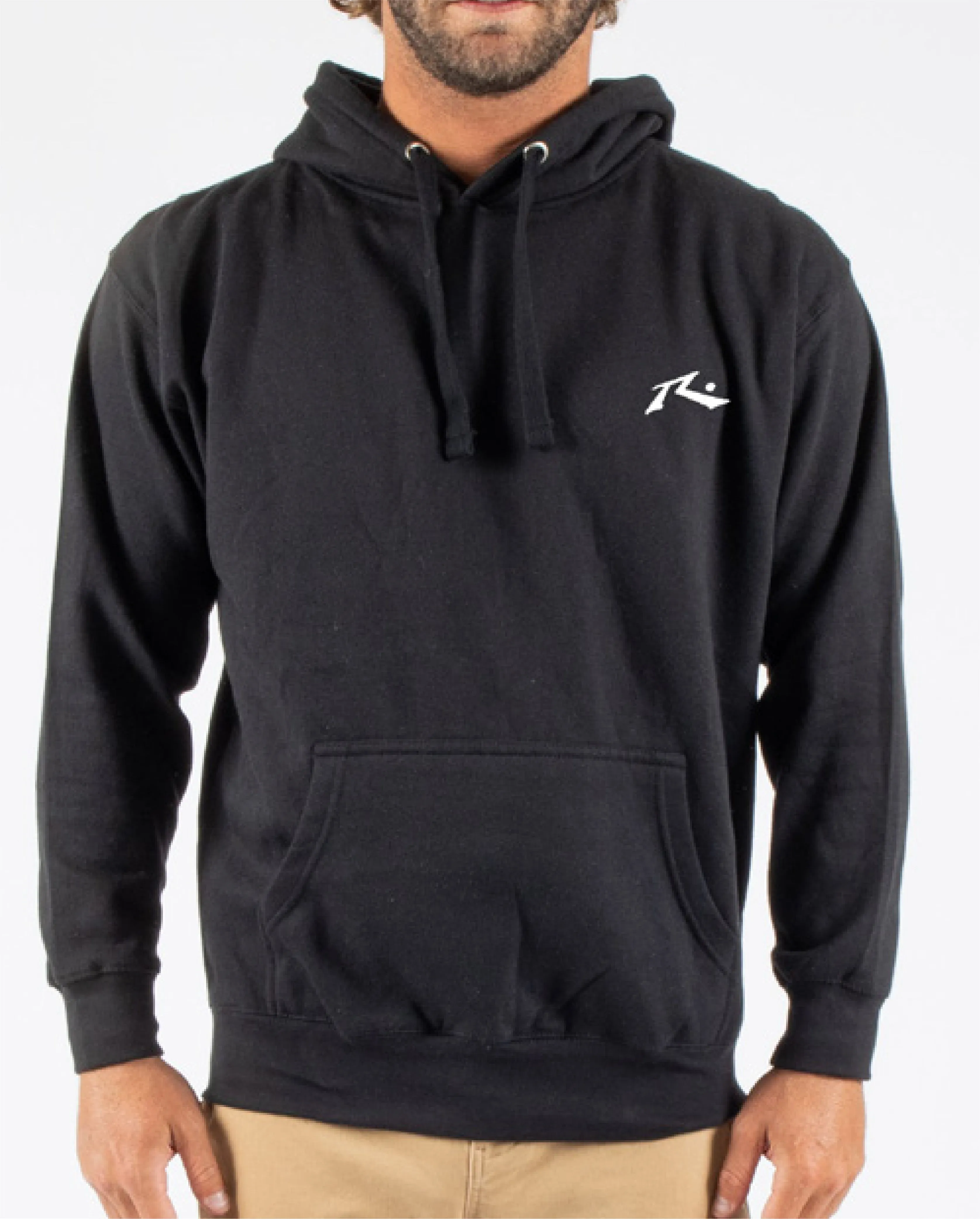 Rusty USA Base Hooded Fleece BLACK