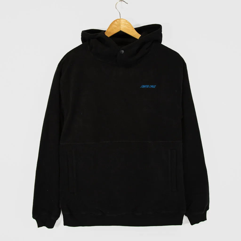 Santa Cruz - Strip Polar Fleece Hooded Sweatshirt - Black