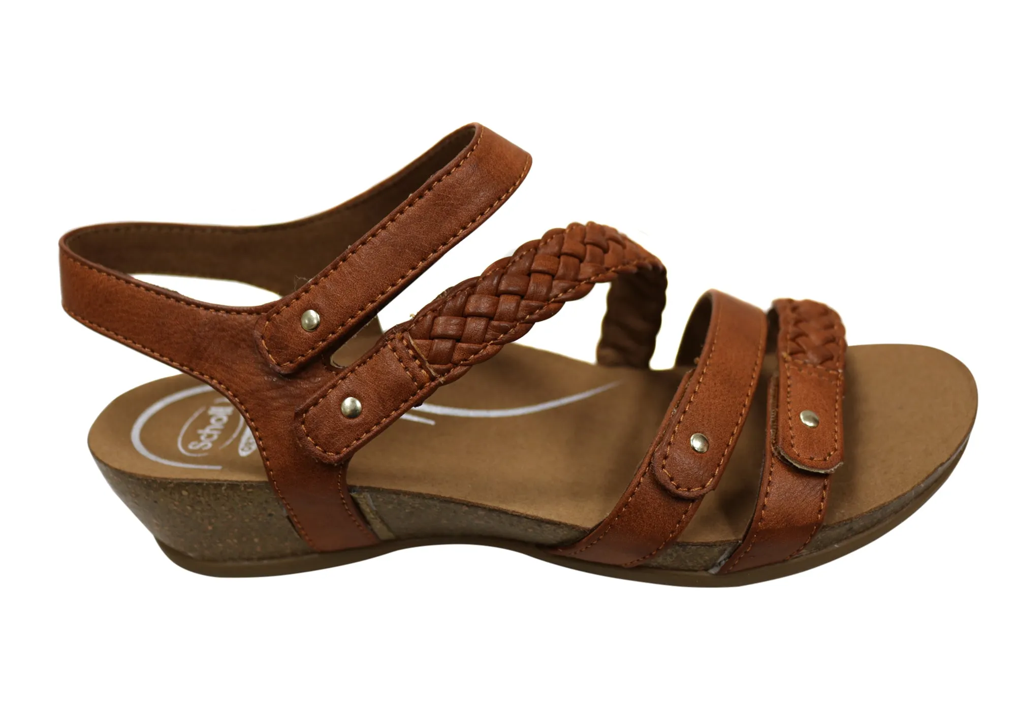 Scholl Orthaheel Josie Womens Comfortable Supportive Wedge Sandals