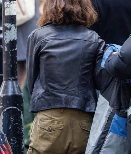 Secret Invasion (2023) Emilia Clarke Black Leather Jacket