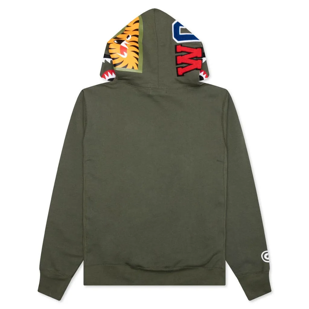 Shark Pullover Hoodie - Olive Drab