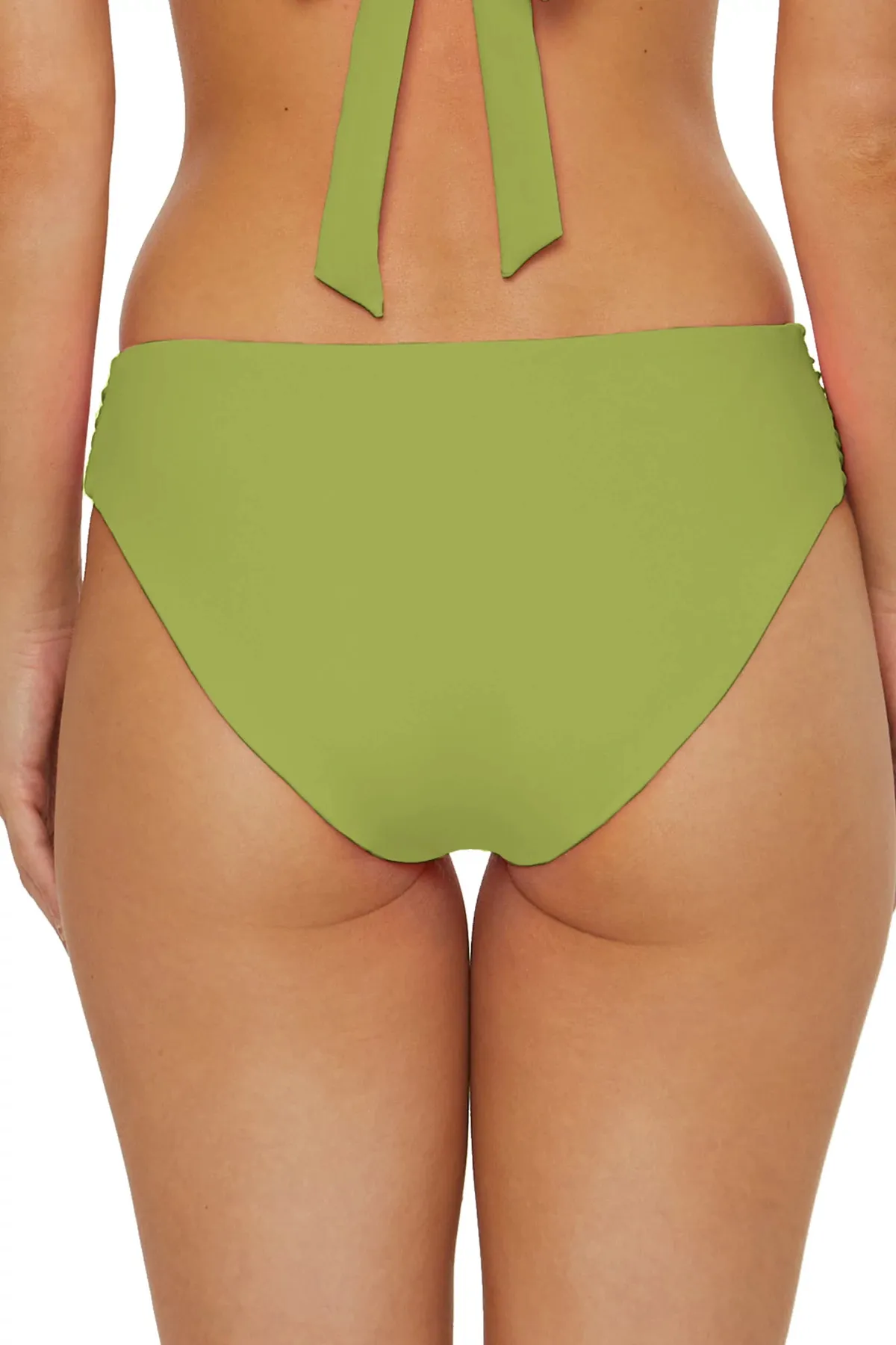 Shirred Tab Side Hipster Bikini Bottom