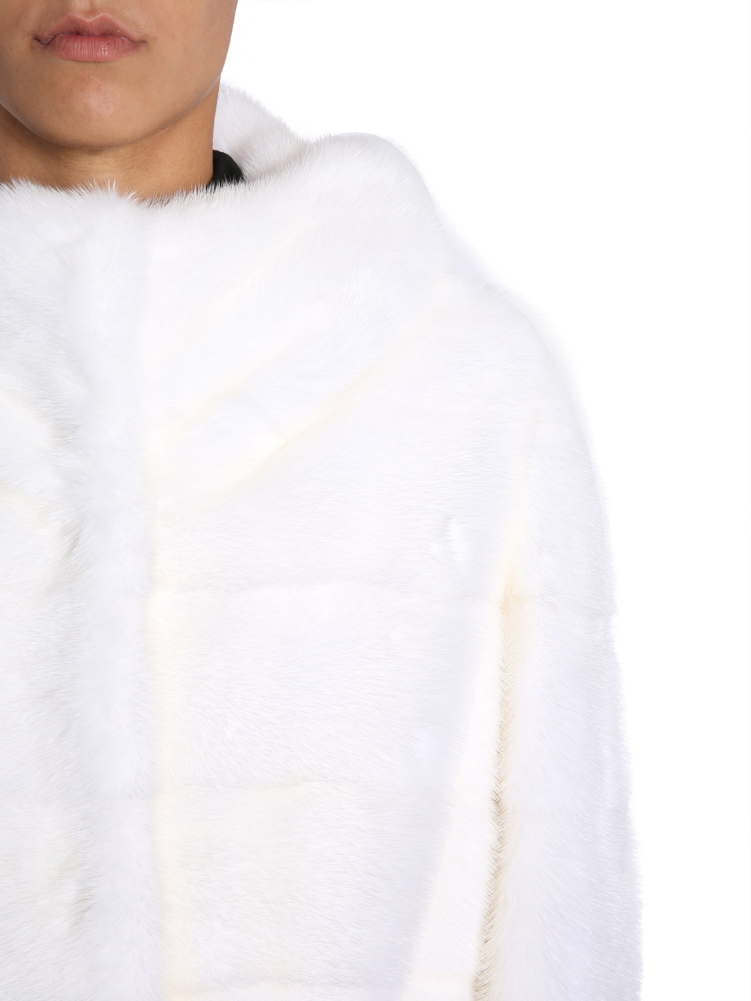 SIMONETTA RAVIZZA    HOODED MINK FUR JACKET