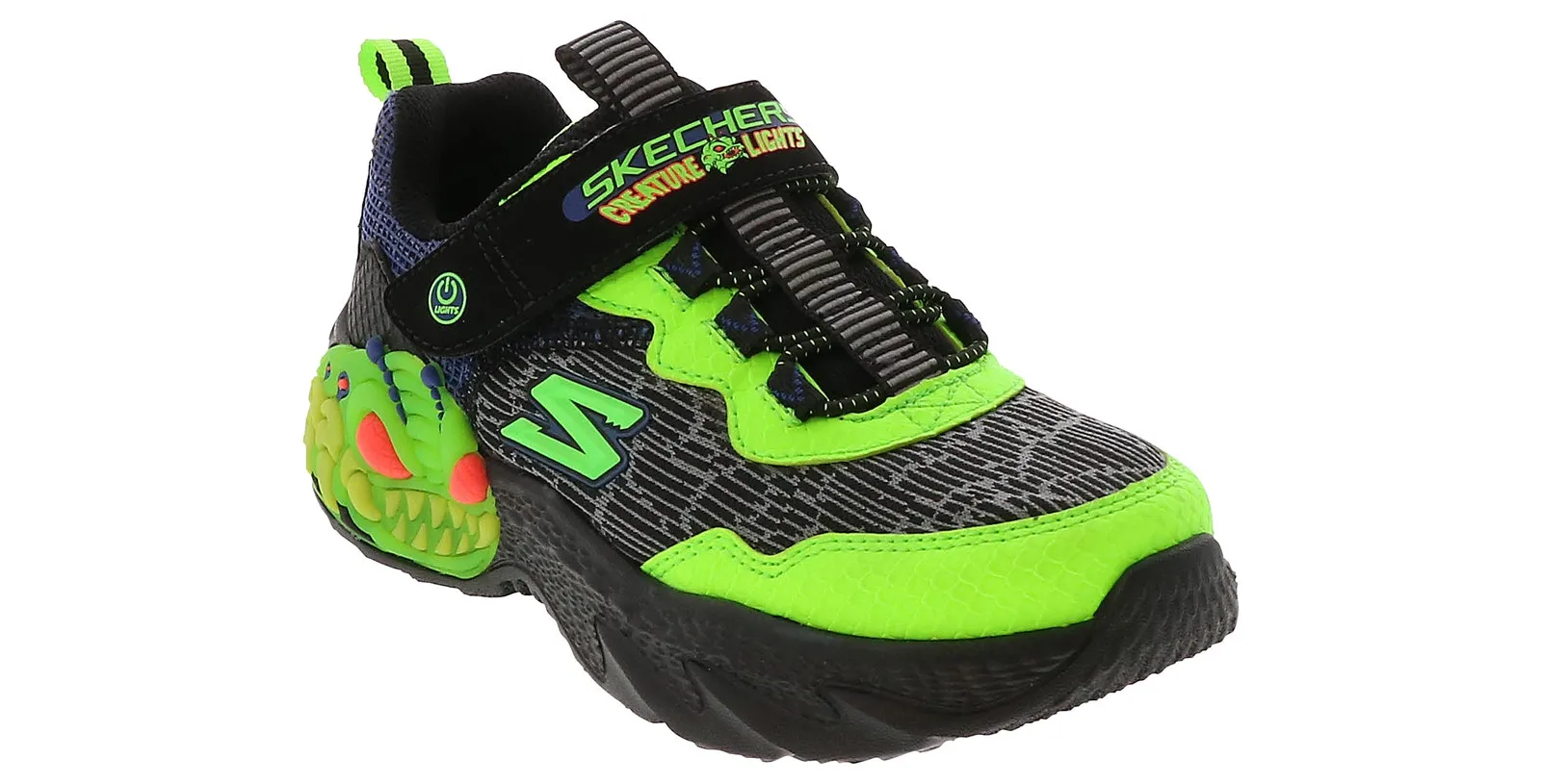 Skechers Creature Lights Youth Boys’ (11-3) Running Shoe