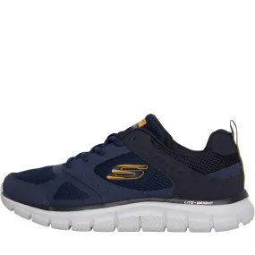 SKECHERS Mens Track Syntac Trainers Navy