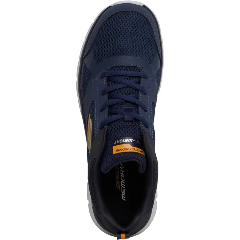 SKECHERS Mens Track Syntac Trainers Navy