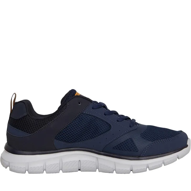 SKECHERS Mens Track Syntac Trainers Navy