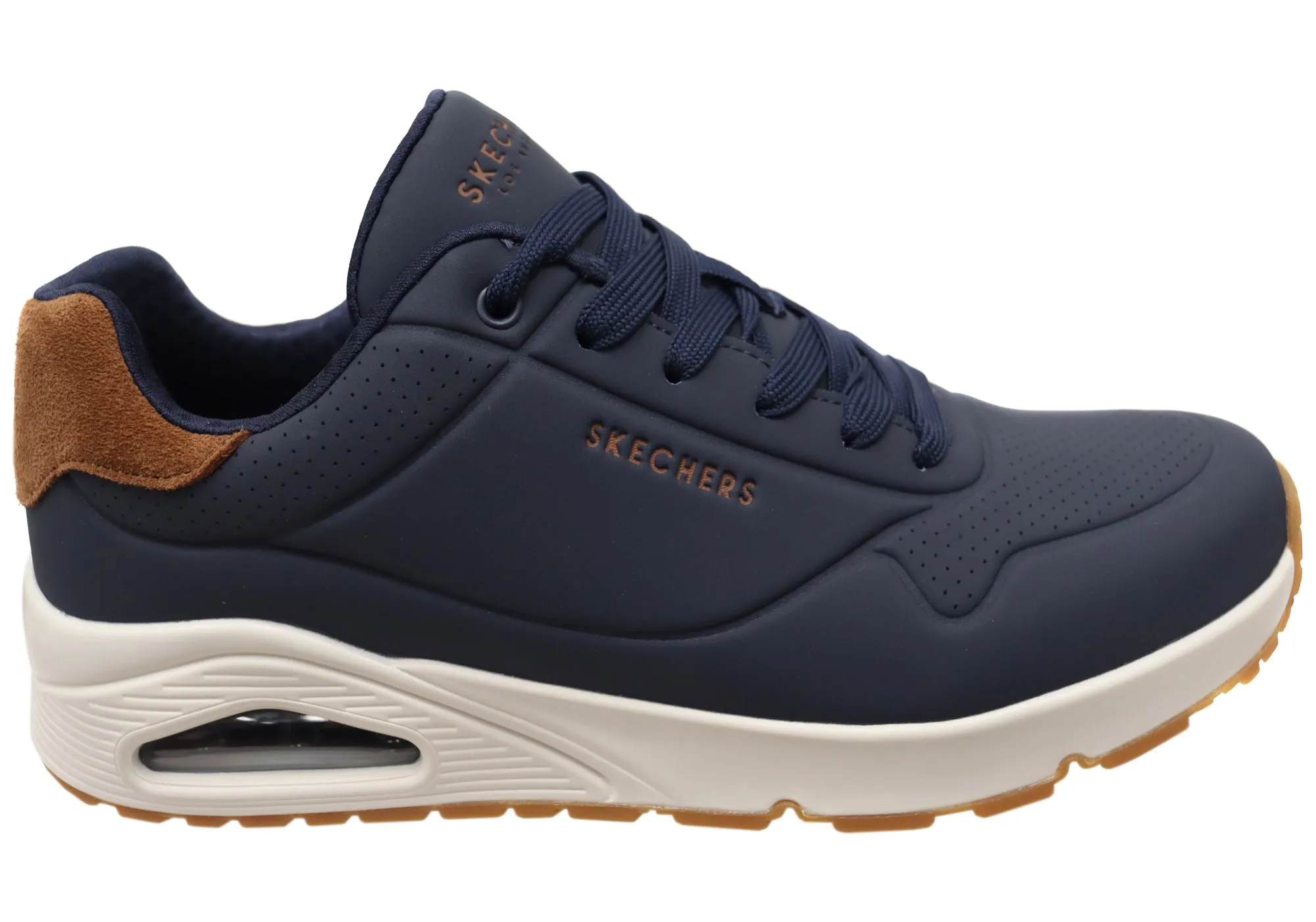 Skechers Mens Uno Suited On Air Comfortable Lace Up Shoes