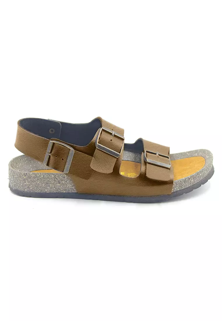 SoleSimple Milan - Camel Leather Sandals & Flip Flops & Slipper