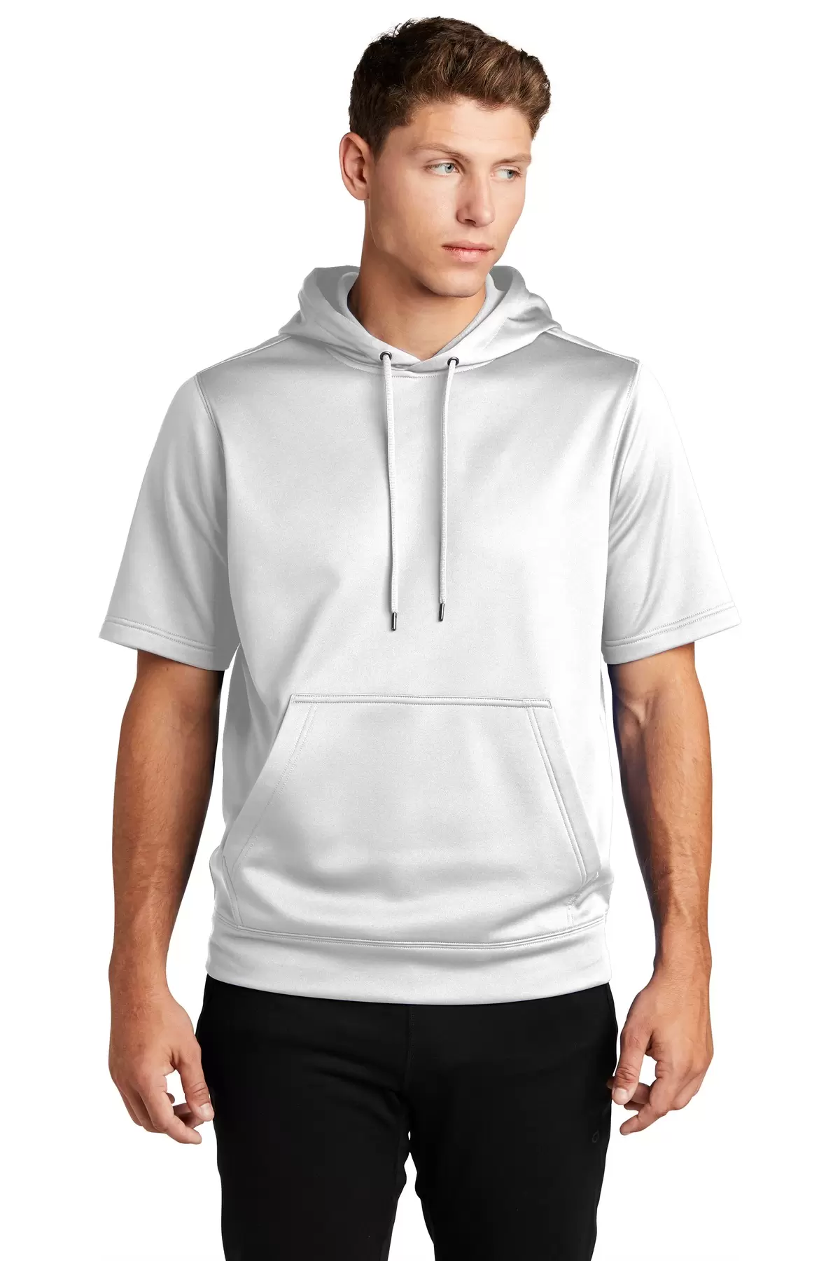 Sport Tek ST251 Sport-Tek    Sport-Wick    Fleece Short Sleeve Hooded Pullover SKU: ST251