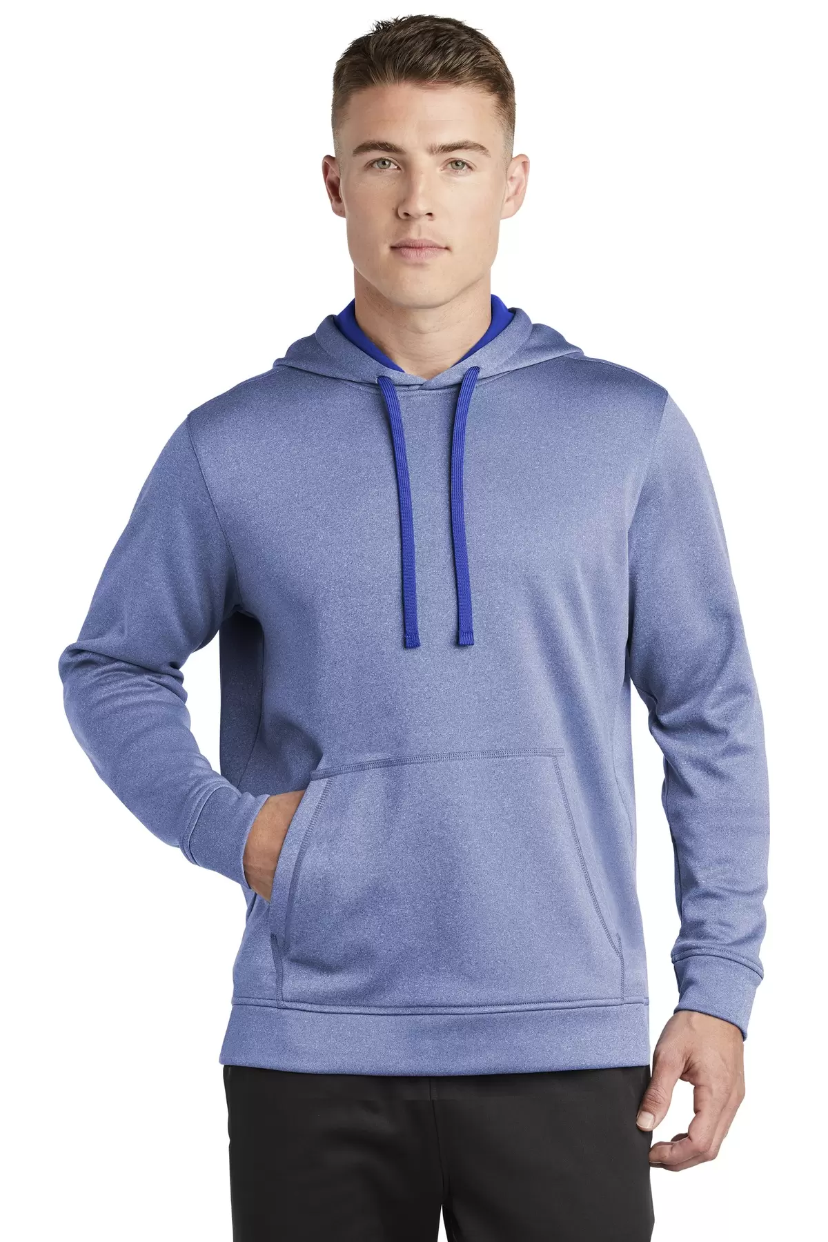 Sport Tek ST264 Sport-Tek  PosiCharge  Sport-Wick  Heather Fleece Hooded Pullover SKU: ST264