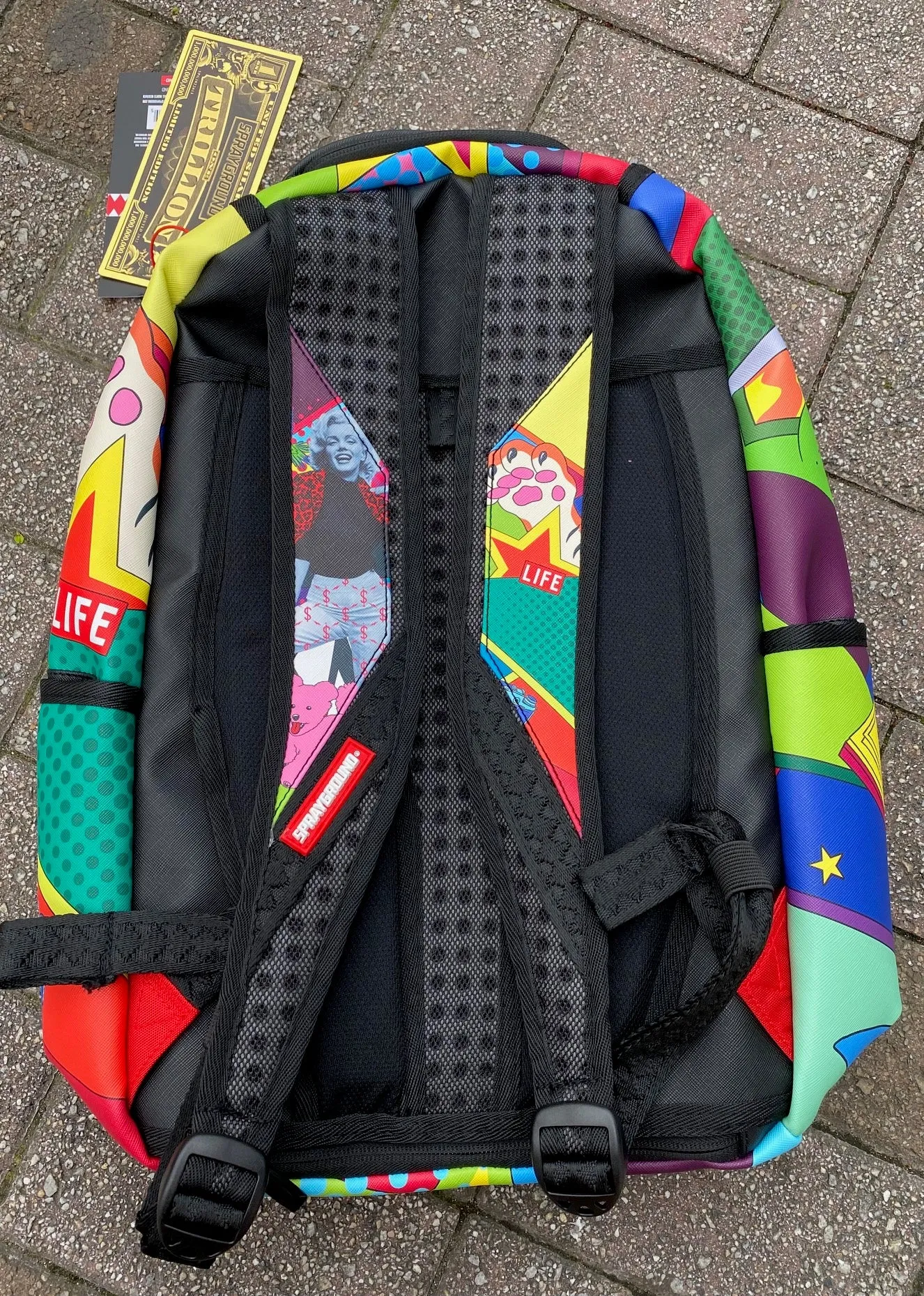 Sprayground Marilyn Monroe Multicolored Bear Backpack