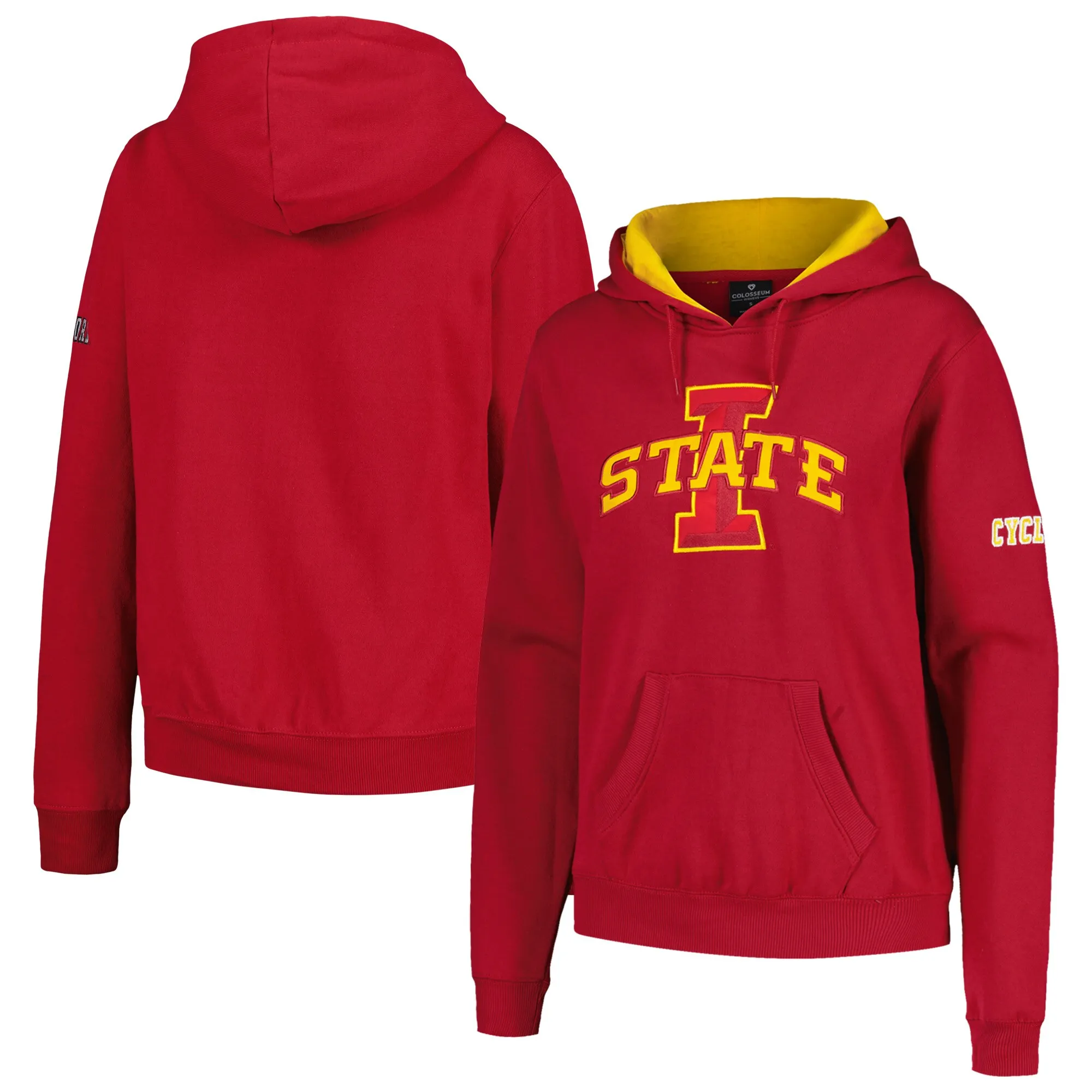 Stadium Athletic Iowa State Cyclones Women's Cardinal Big Logo Pullover Hoodie