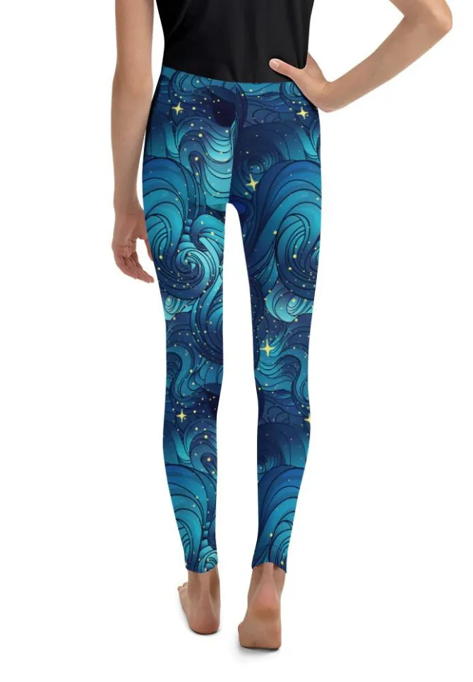 Starry Night Youth Leggings