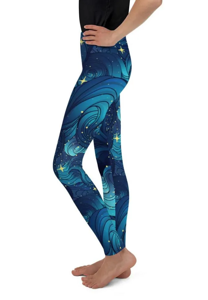 Starry Night Youth Leggings