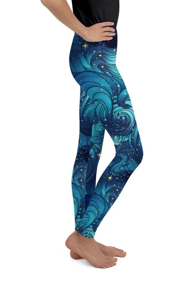 Starry Night Youth Leggings