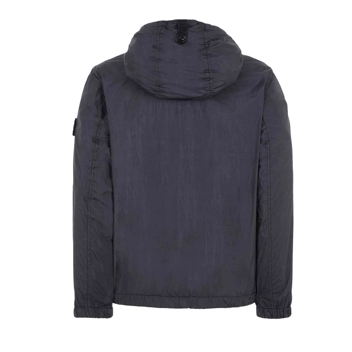 Stone Island Garment Dyed Crinkle Reps R-NY Hooded Jacket in Navy