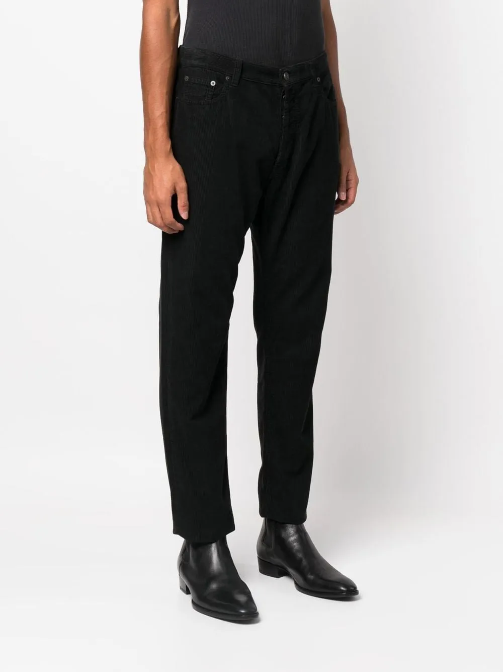 Straight-leg corduroy trousers