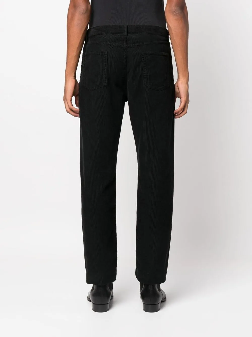 Straight-leg corduroy trousers