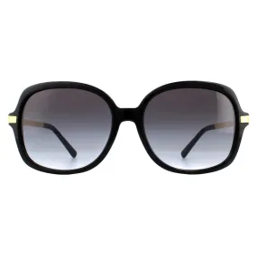 Sunglasses | Square Black Gold Light Grey Gradient Sunglasses | Michael Kors