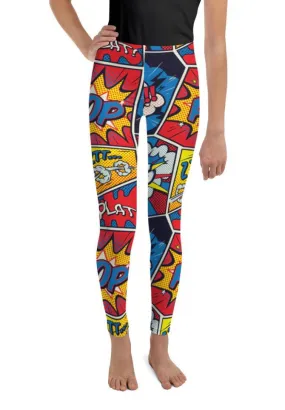 Superhero Comics Youth Leggings