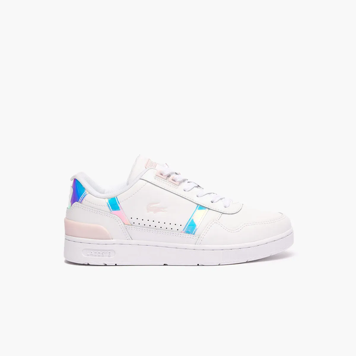 T-Clip 124 White Light Pink Leather Sneakers