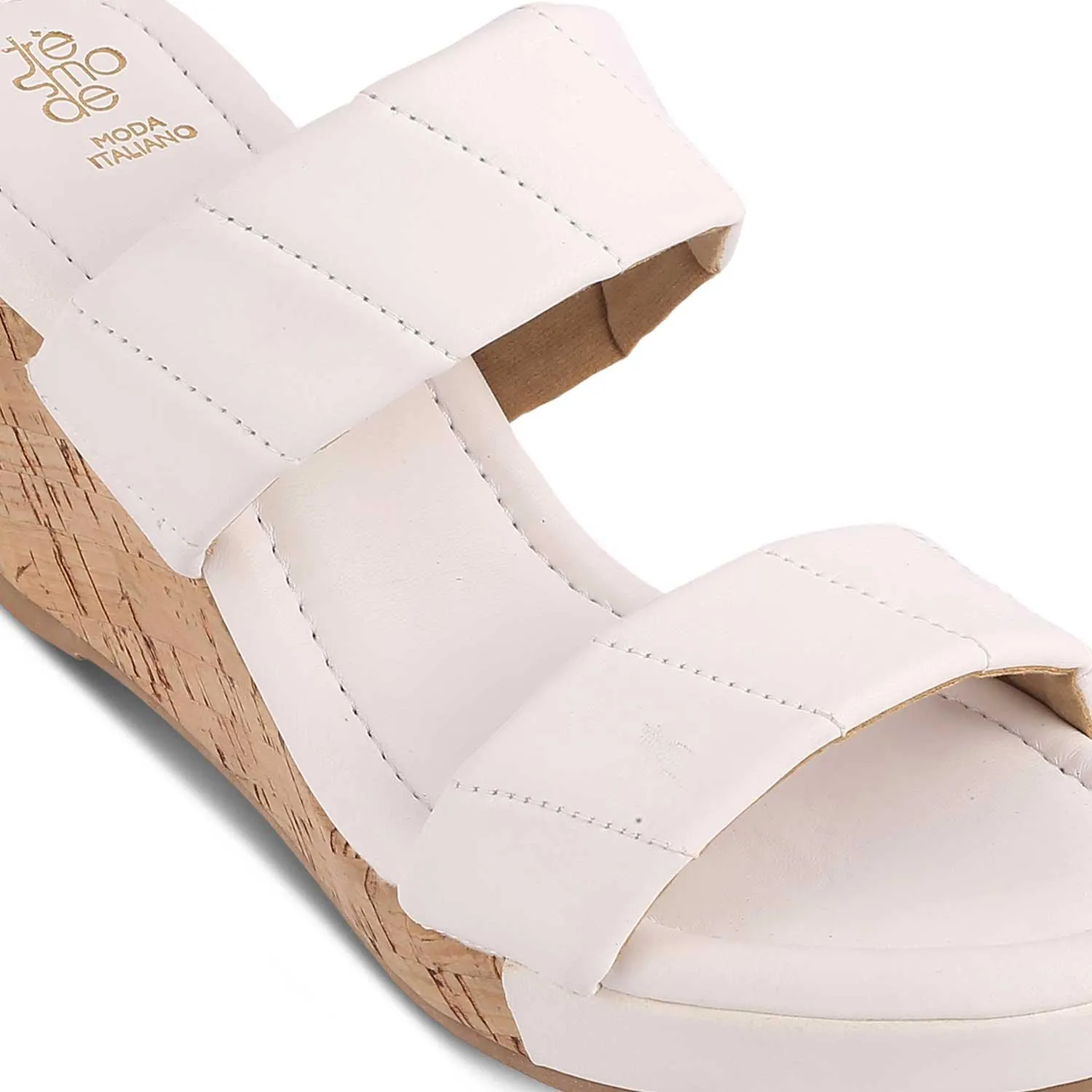 The Hacks White Women's Dress Wedge Sandals Tresmode