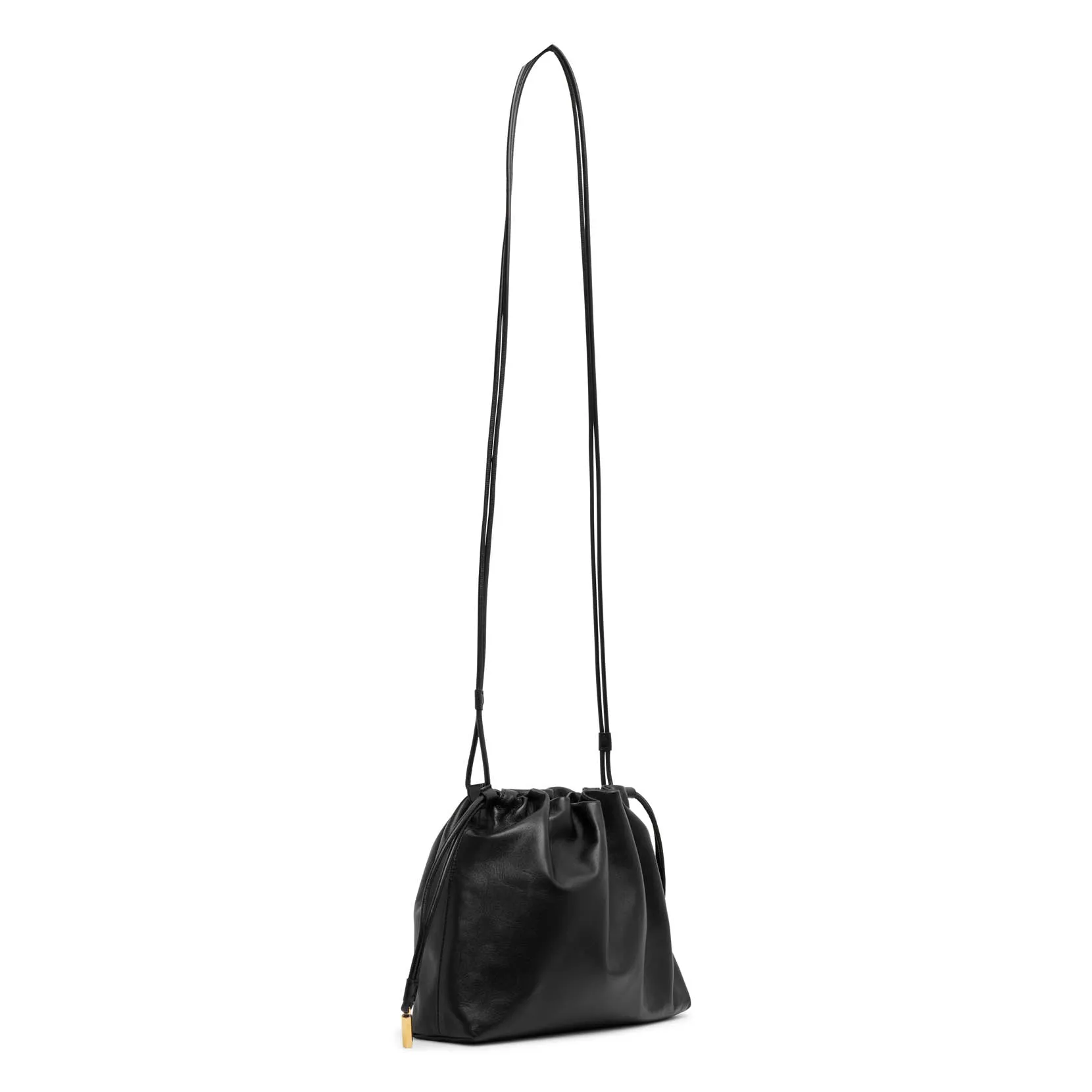 The Row Angy black leather bag