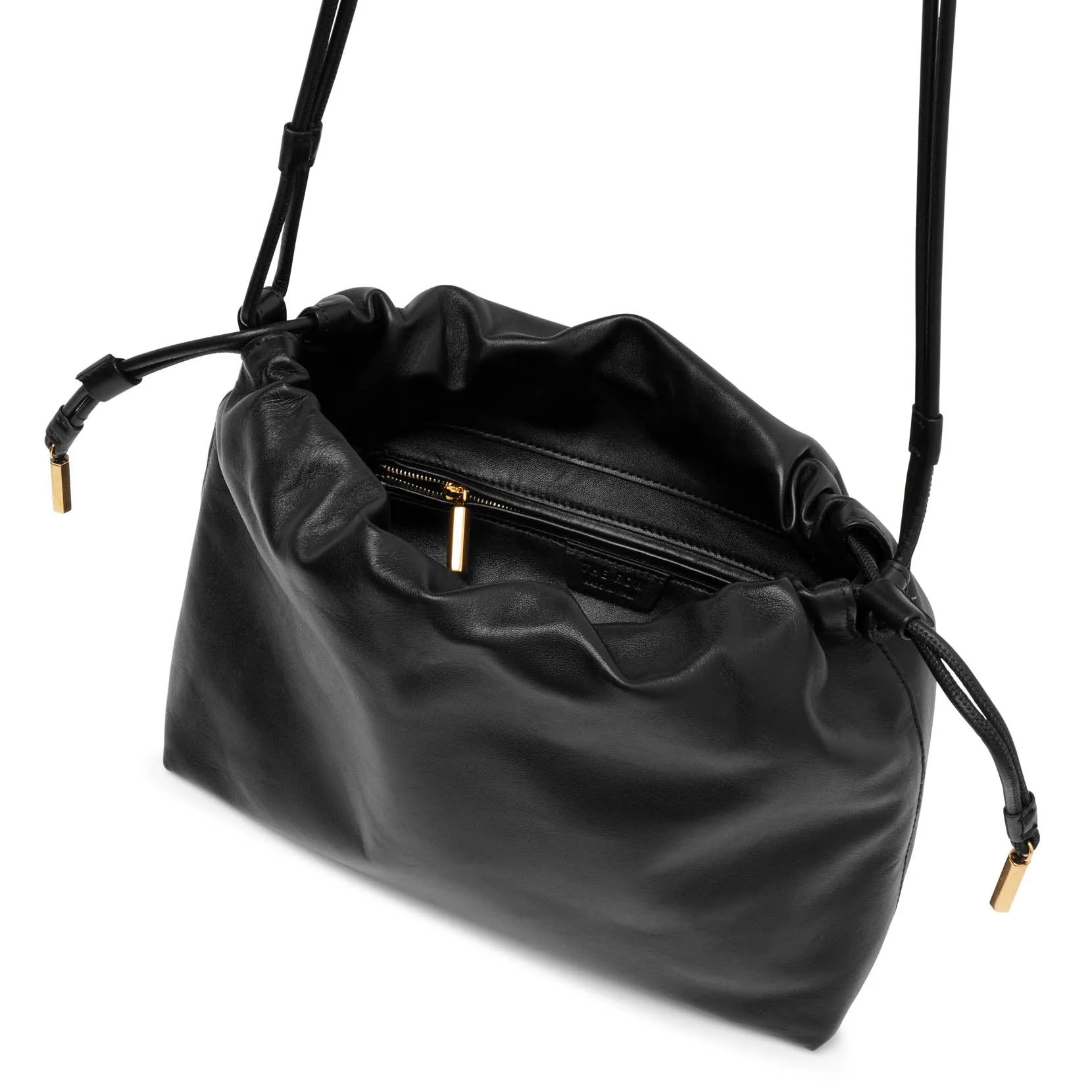 The Row Angy black leather bag