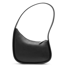 The Row Half moon black leather bag