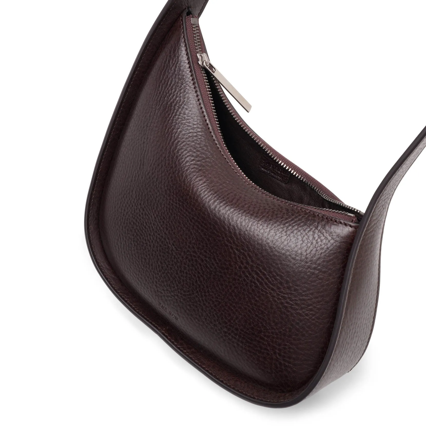 The Row Half moon brown leather bag