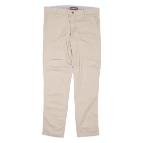 TOMMY HILFIGER Mens Trousers Beige Regular Tapered W34 L32