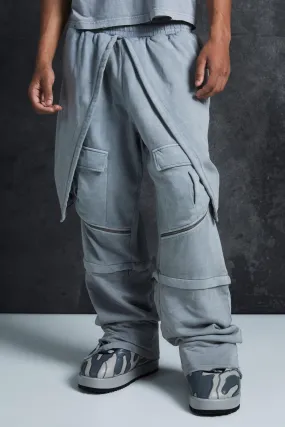 Trippie Redd Oversized Heavy Washed Horn Hooded Jogger