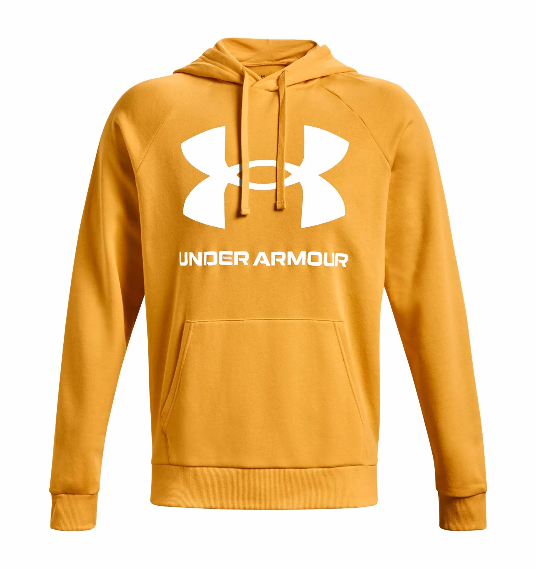 Under Armour Rival Big Logo Fleece Hoodie - Mens - Rise/Onyx White