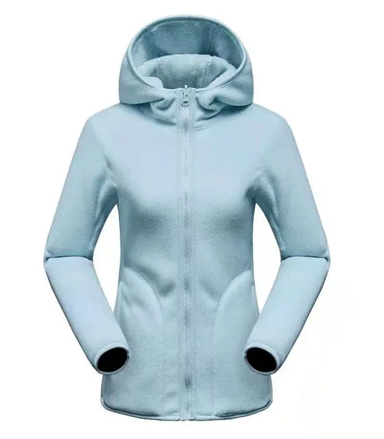 Unisex Reversible Men and Women Warm Polar/Coral Fleece Hooded Jacket