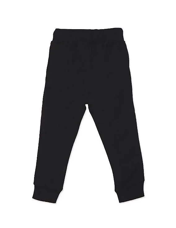 U.S. Polo Assn. Kids Mid Rise Brand Print Joggers