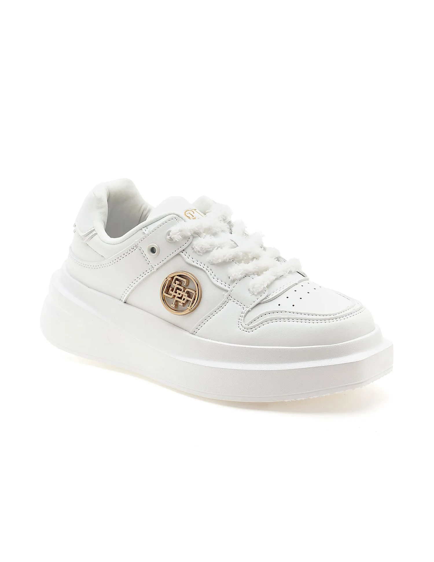 U.S. Polo Assn. Textured Burna Metallic Logo Sneakers