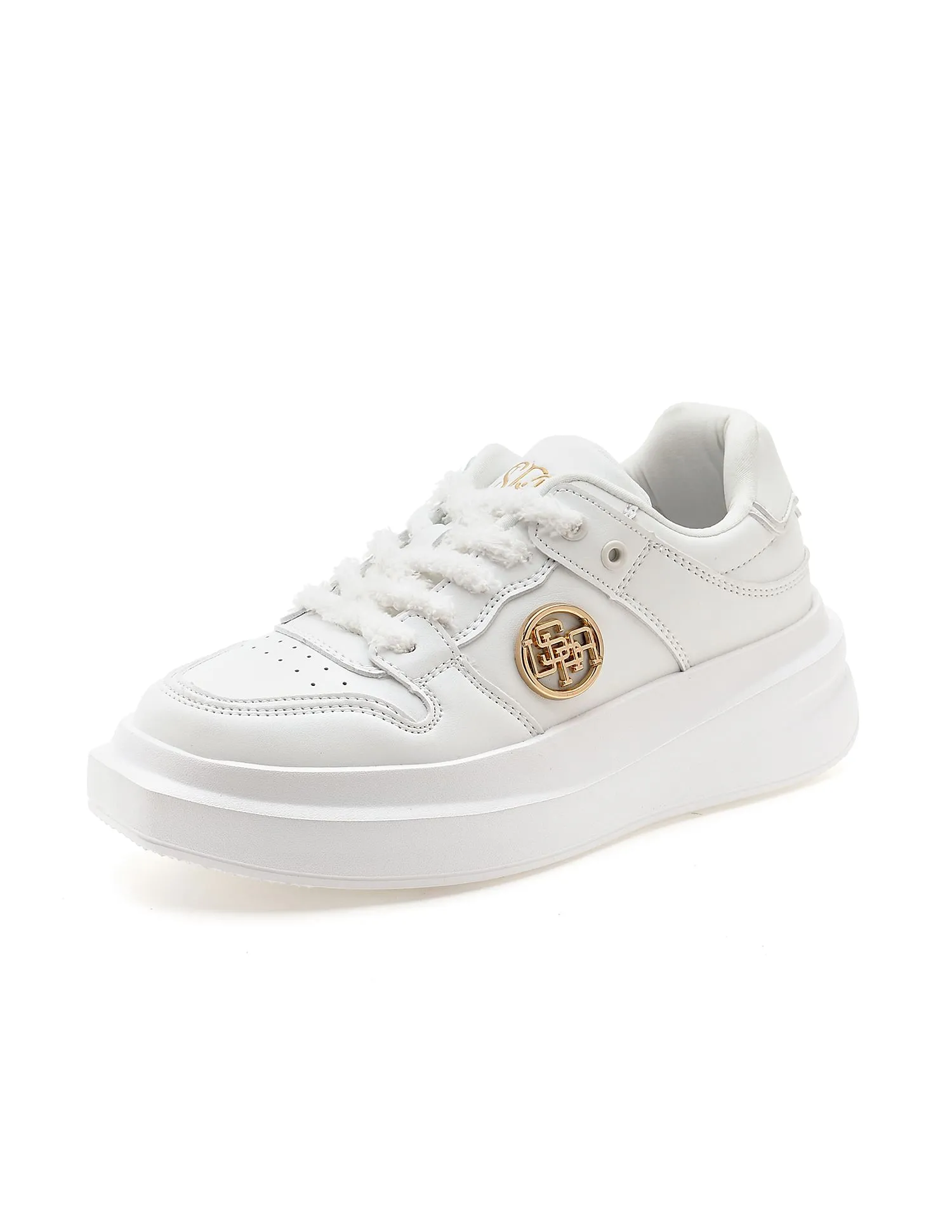 U.S. Polo Assn. Textured Burna Metallic Logo Sneakers