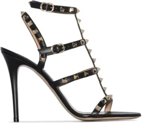 Valentino Garavani Rockstud 100mm ankle-strap sandals Black