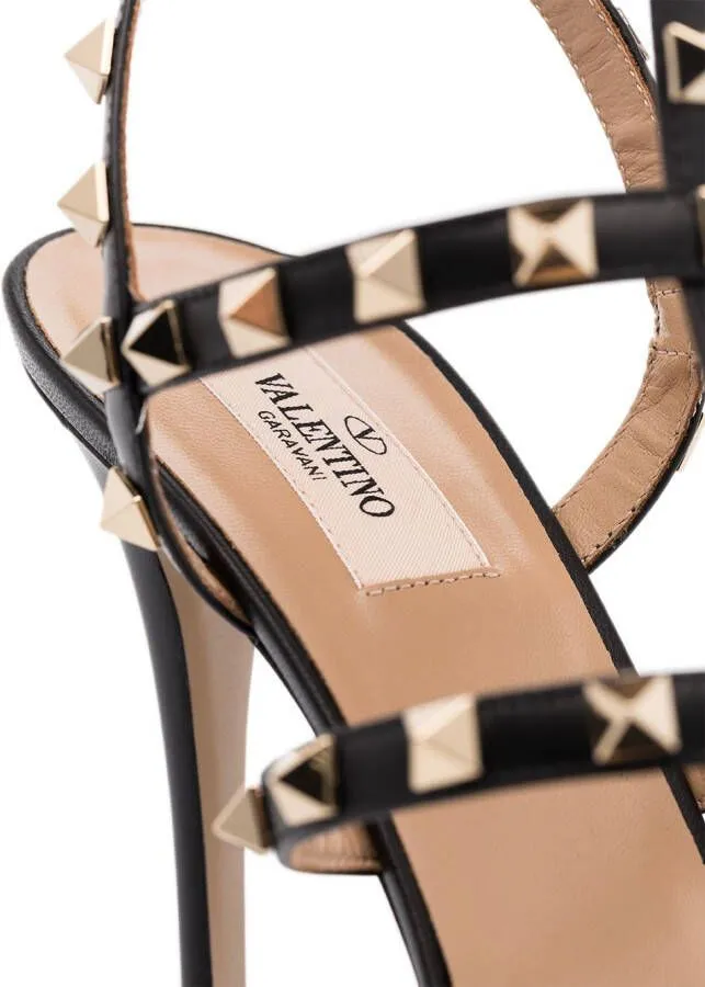 Valentino Garavani Rockstud 100mm ankle-strap sandals Black